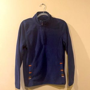 Women's Pendleton Pullover Quarter Zip Sweater Front Pockets Size Small